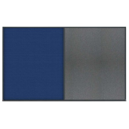 United Visual Products Single Door Radius Corkboard, 36"x36", Hea, UV7012RC-BLACK-CINNABA UV7012RC-BLACK-CINNABA